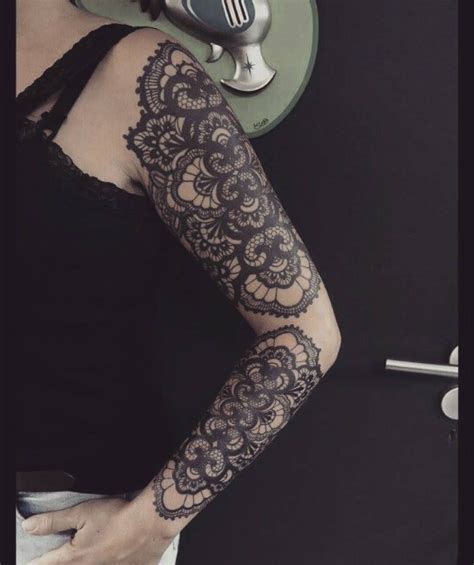 lace tattoo sleeve